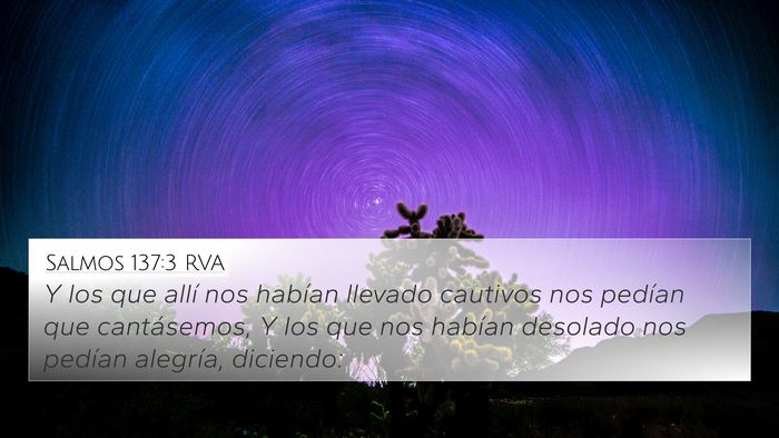 Salmos 137:3 RVA Bible Verse Image