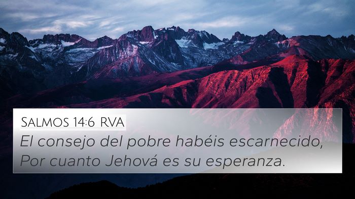Salmos 14:6 RVA Bible Verse Image
