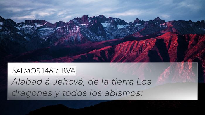 Salmos 148:7 RVA Bible Verse Image