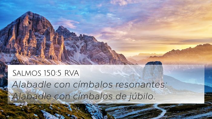 Salmos 150:5 RVA Bible Verse Image