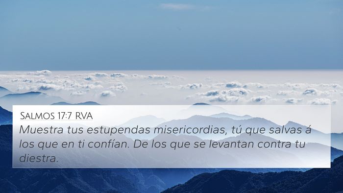 Salmos 17:7 RVA Bible Verse Image