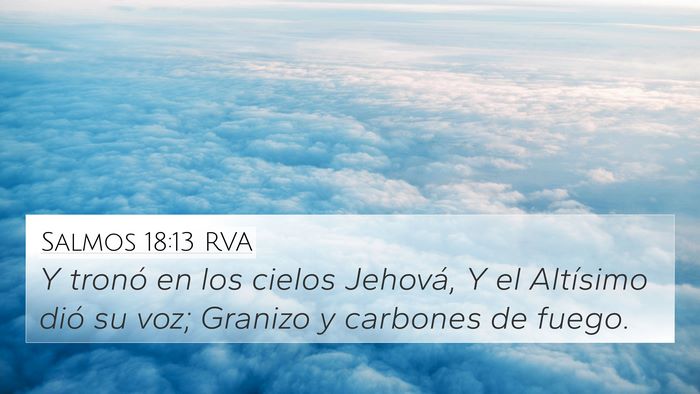 Salmos 18:13 RVA Bible Verse Image