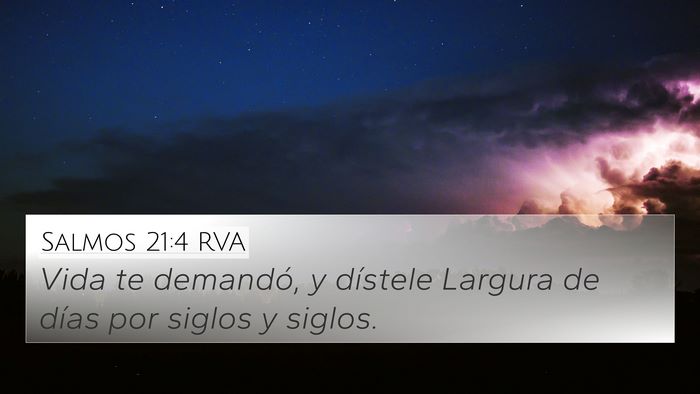 Salmos 21:4 RVA Bible Verse Image