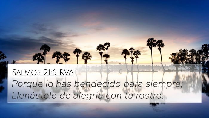 Salmos 21:6 RVA Bible Verse Image