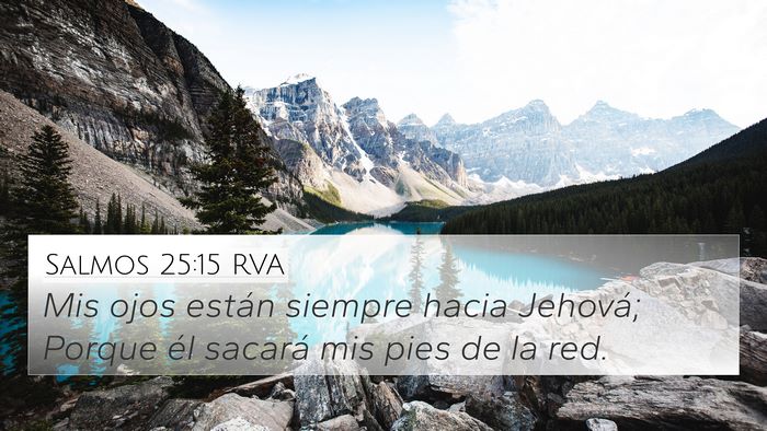 Salmos 25:15 RVA Bible Verse Image