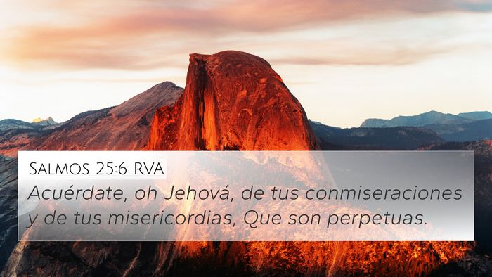Salmos 25:6 RVA Bible Verse Image
