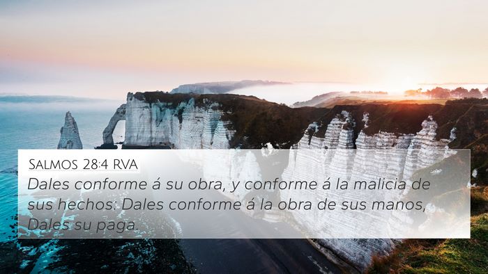 Salmos 28:4 RVA Bible Verse Image