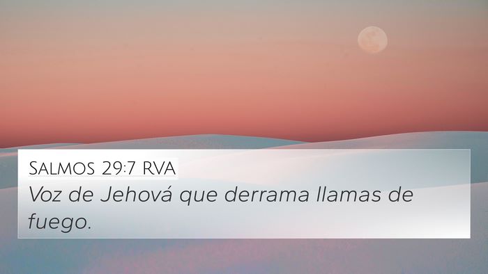 Salmos 29:7 RVA 4K Wallpaper - Voz de Jehová que derrama llamas de - 4K Wallpaper Bible Verse
