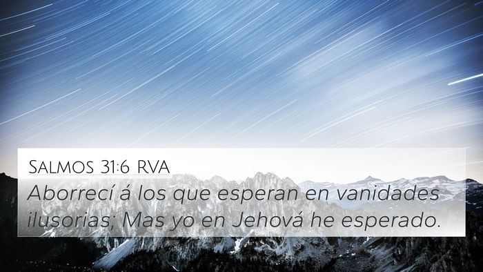 Salmos 31:6 RVA Bible Verse Image