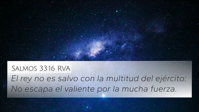 Salmos 33:16 RVA Bible Verse Image