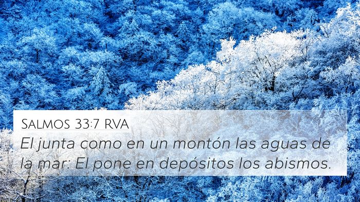 Salmos 33:7 RVA Bible Verse Image