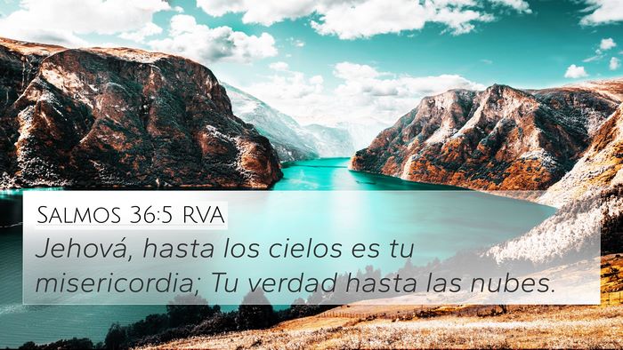 Salmos 36:5 RVA Bible Verse Image