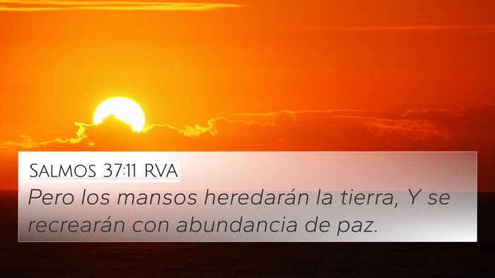 Salmos 37:11 RVA Bible Verse Image