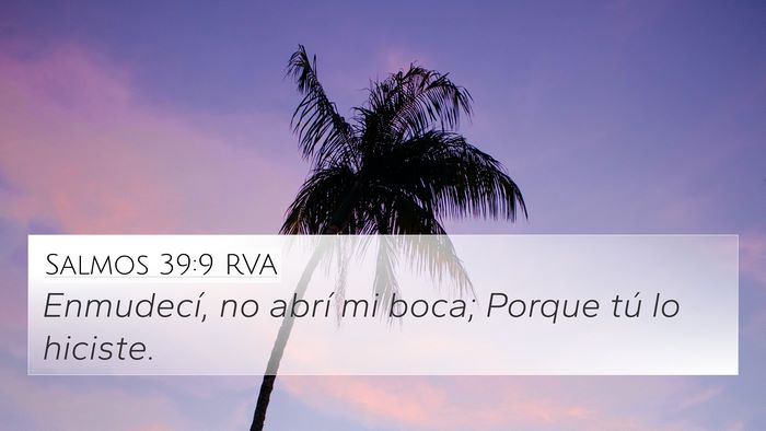 Salmos 39:9 RVA Bible Verse Image