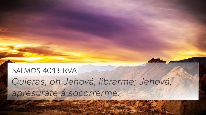 Salmos 40:13 RVA Bible Verse Image