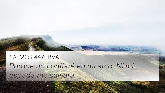 Salmos 44:6 RVA Bible Verse Image