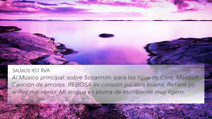 Salmos 45:1 RVA Bible Verse Image