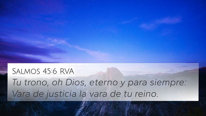 Salmos 45:6 RVA Bible Verse Image