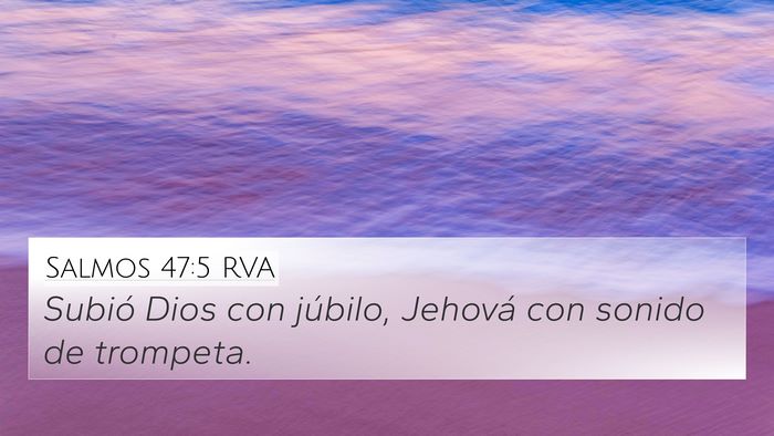 Salmos 47:5 RVA Bible Verse Image