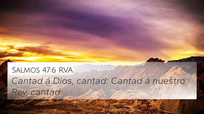 Salmos 47:6 RVA Bible Verse Image