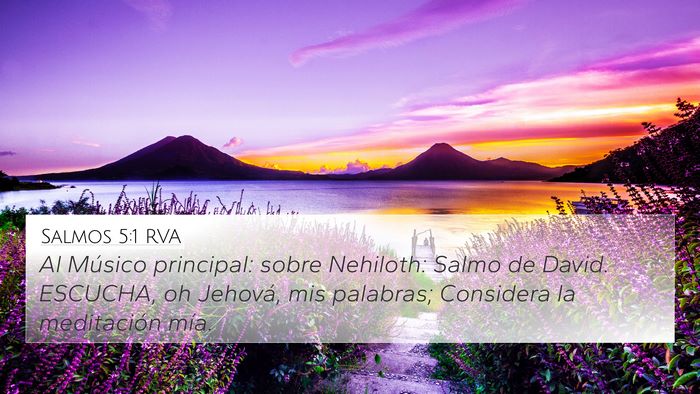 Salmos 5:1 RVA Bible Verse Image