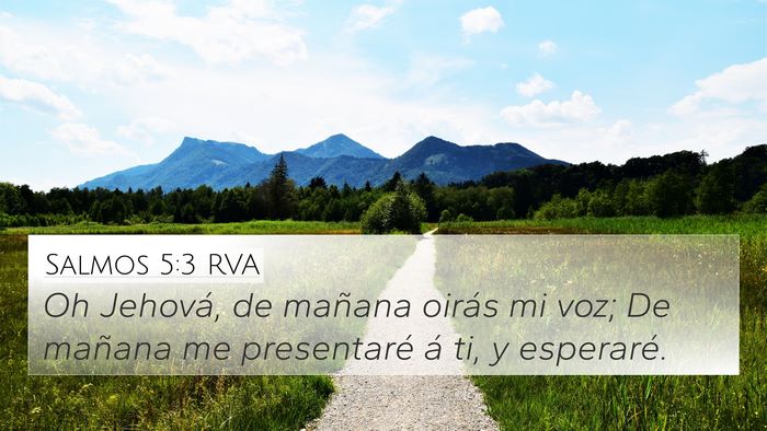 Salmos 5:3 RVA Bible Verse Image