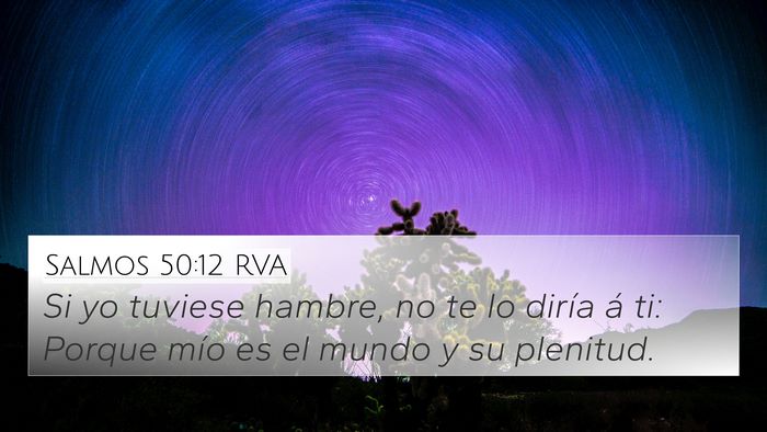 Salmos 50:12 RVA Bible Verse Image