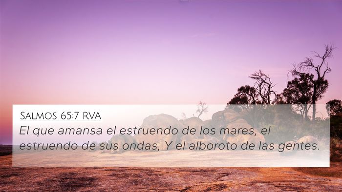 Salmos 65:7 RVA Bible Verse Image