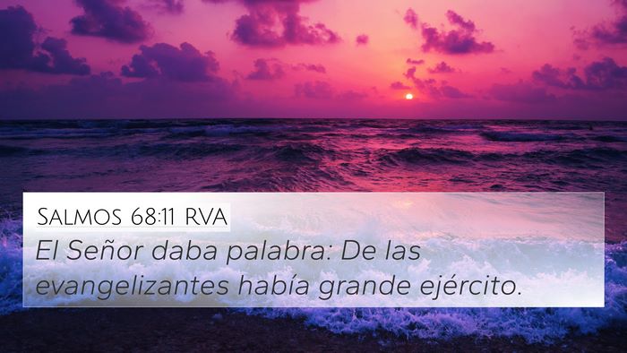 Salmos 68:11 RVA Bible Verse Image