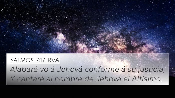 Salmos 7:17 RVA Bible Verse Image