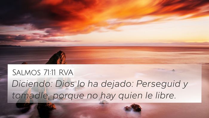 Salmos 71:11 RVA Bible Verse Image