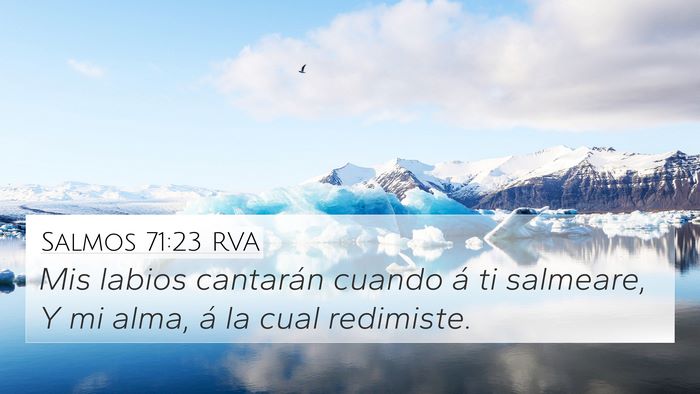 Salmos 71:23 RVA Bible Verse Image