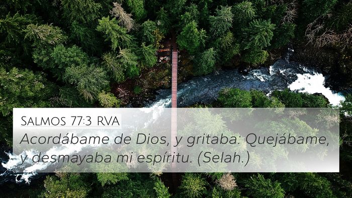 Salmos 77:3 RVA Bible Verse Image