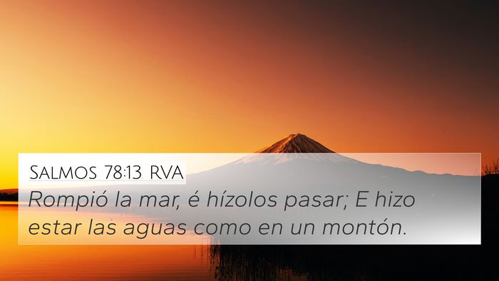Salmos 78:13 RVA Bible Verse Image