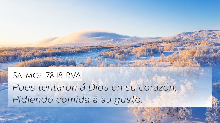 Salmos 78:18 RVA Bible Verse Image