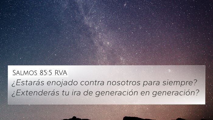 Salmos 85:5 RVA Bible Verse Image