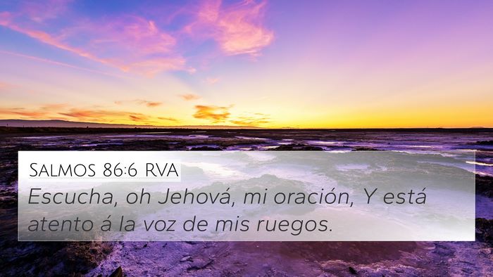 Salmos 86:6 RVA Bible Verse Image