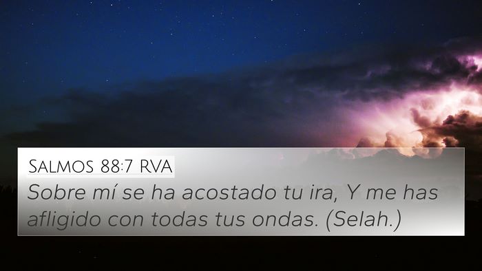 Salmos 88:7 RVA Bible Verse Image
