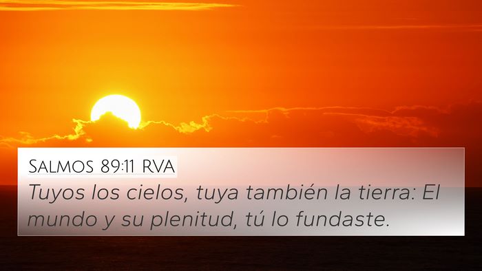 Salmos 89:11 RVA Bible Verse Image