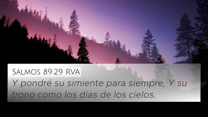 Salmos 89:29 RVA Bible Verse Image