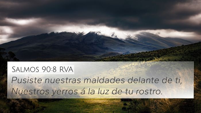 Salmos 90:8 RVA Bible Verse Image