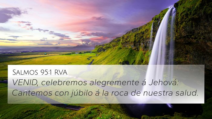 Salmos 95:1 RVA Bible Verse Image