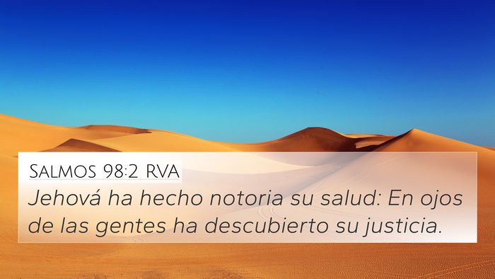 Salmos 98:2 RVA Bible Verse Image