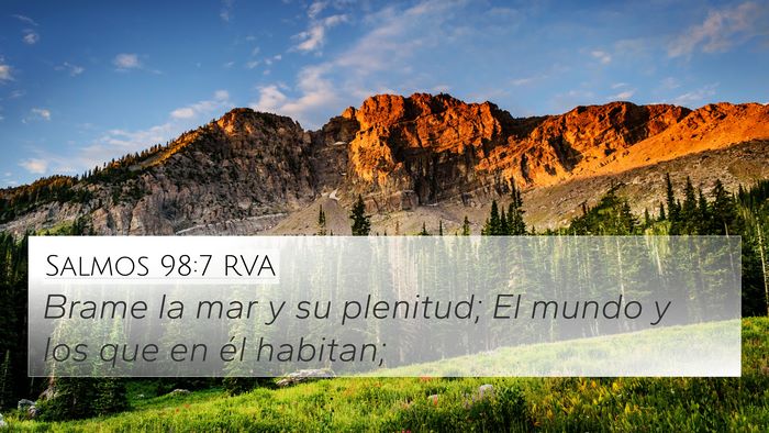 Salmos 98:7 RVA Bible Verse Image