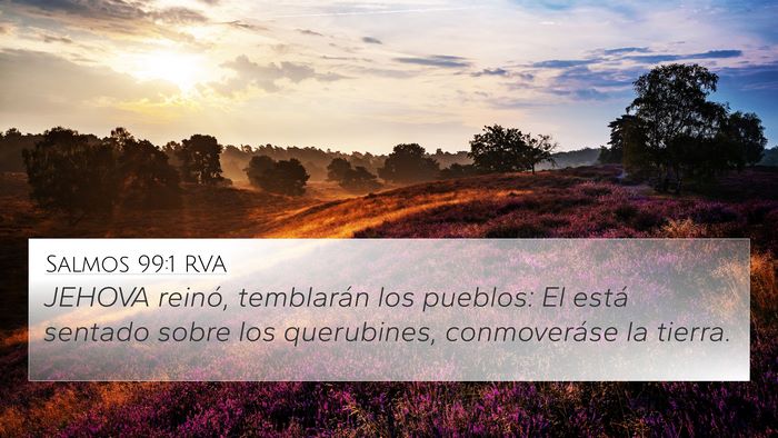 Salmos 99:1 RVA Bible Verse Image