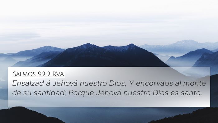 Salmos 99:9 RVA Bible Verse Image
