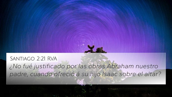 Santiago 2:21 RVA Bible Verse Image