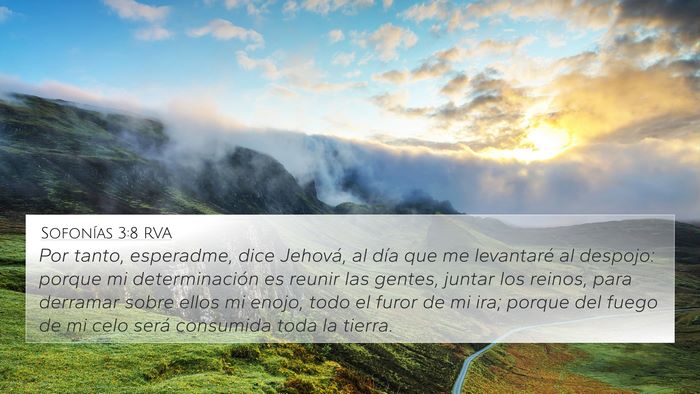 Sofonías 3:8 RVA Bible Verse Image