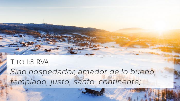 Tito 1:8 RVA Bible Verse Image