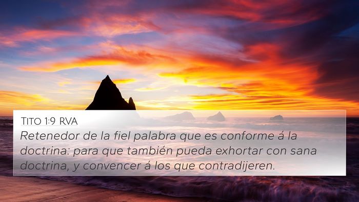 Tito 1:9 RVA Bible Verse Image